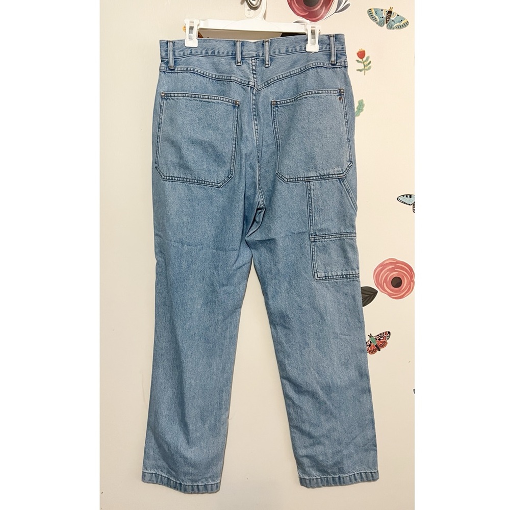 Madewell The '90s Straight Jean in Hazelfern Wash: Shadow-Panel Edition 30 - Picture 6 of 10